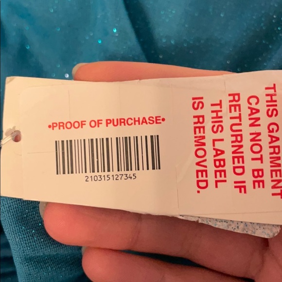 Glitter mermaid strapless high low dress - Picture 2 of 2